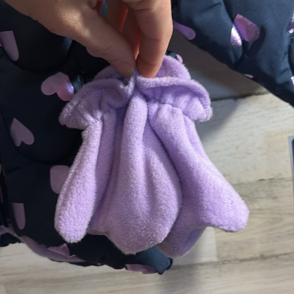 NWT 18 month faux fur lined heart jacket - Picture 5 of 9